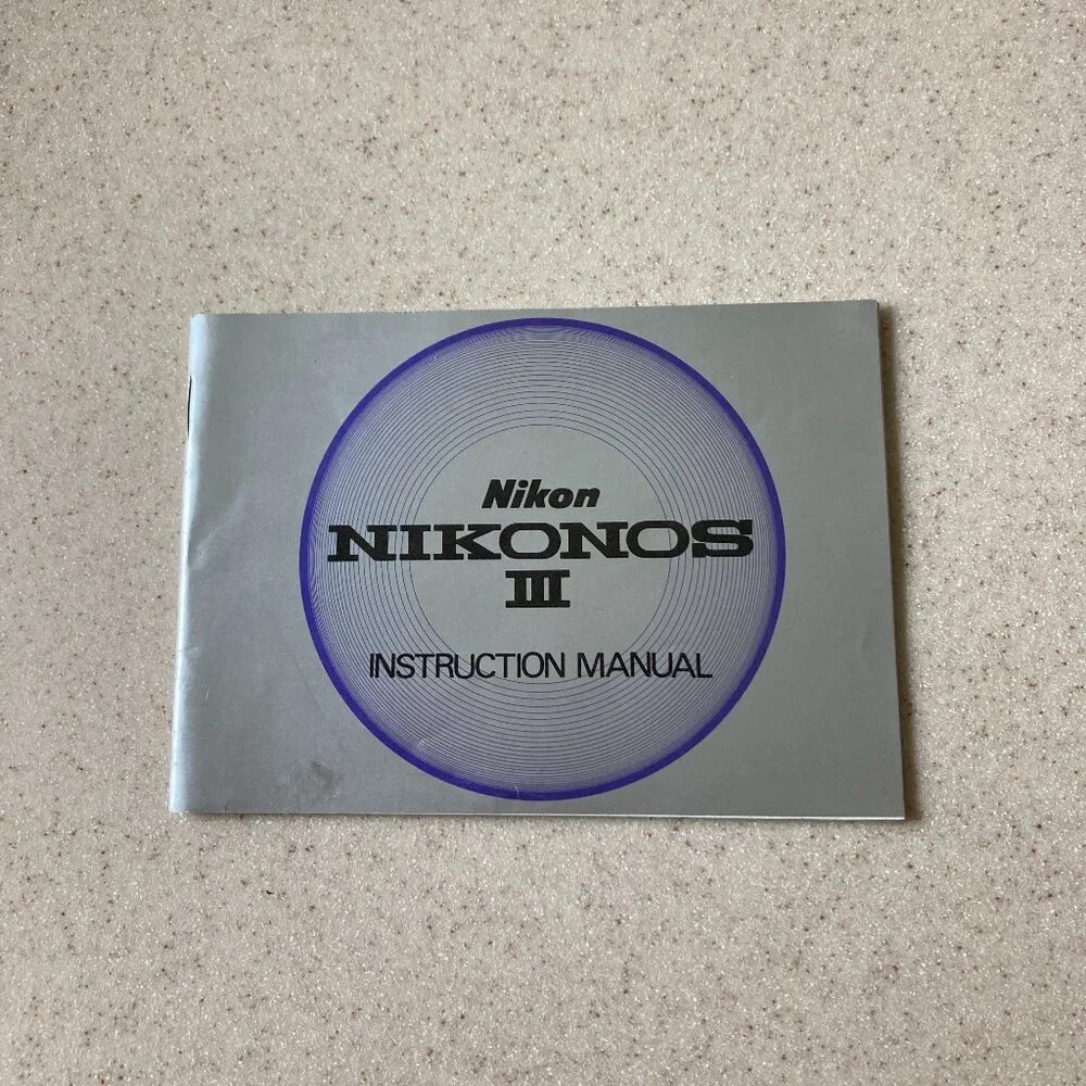 Vintage Nikon Nikonos III Instruction Manual - Under Water Camera